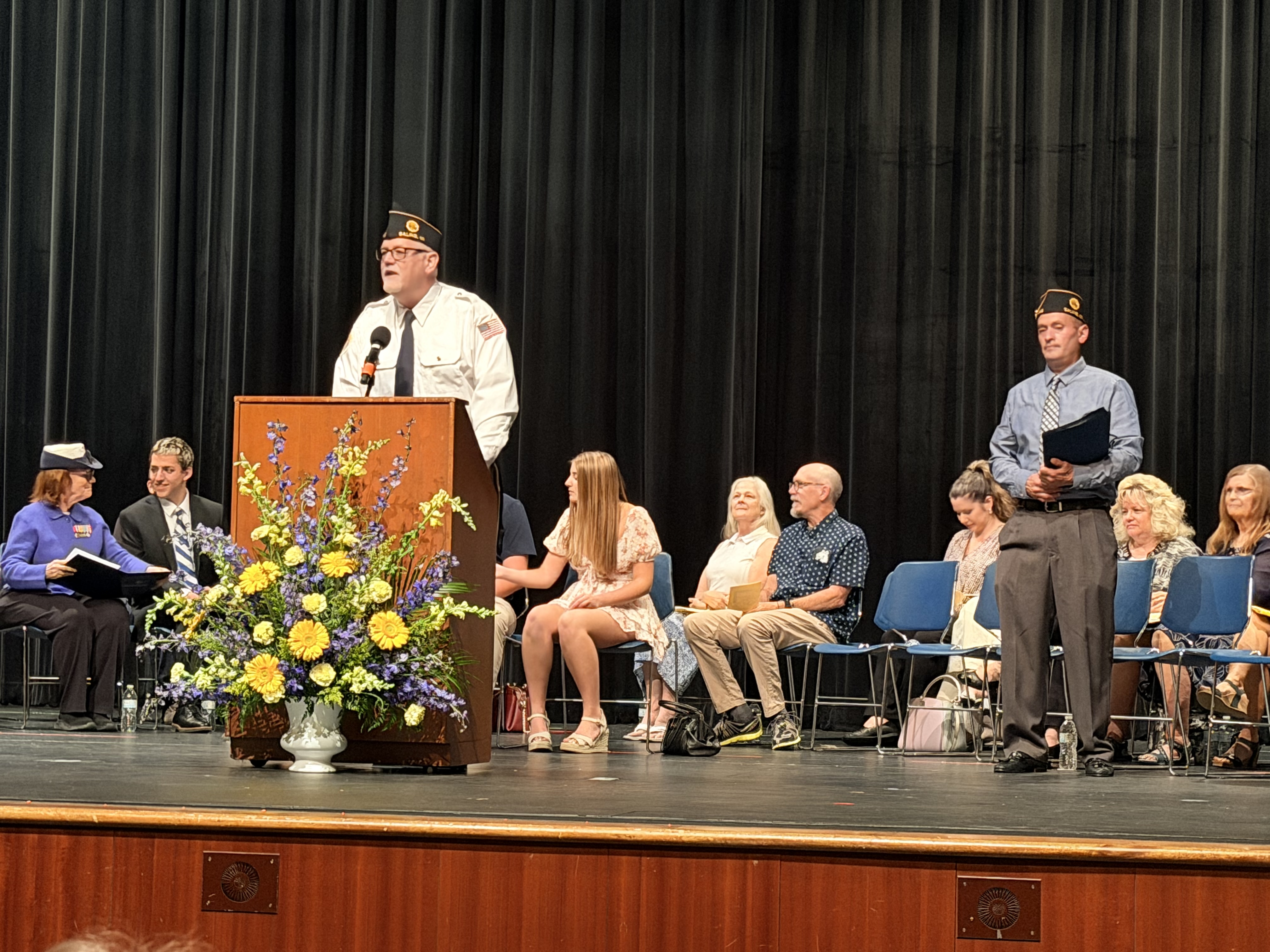 Mark Blair speaking at an American Legion Post 322 event